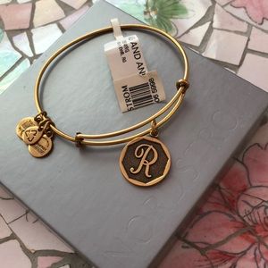 Alex and Ani initial bracelet